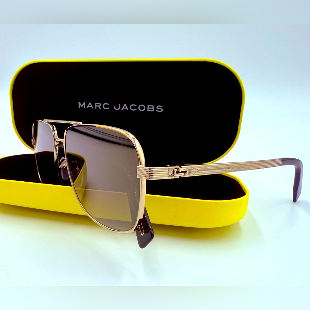 Marc Jacobs MARC 241/S Gold Fashion Aviator Sunglasses 59-15-145 J5G GOL